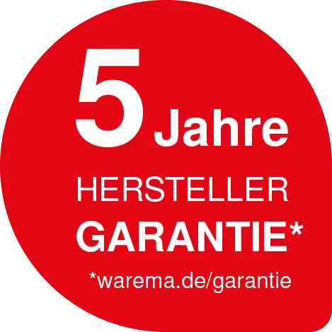 5 Jahre Herstellergarantie
